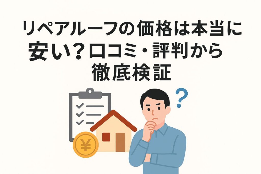 リペアルーフの価格が安いか口コミ・評判から検証する画像