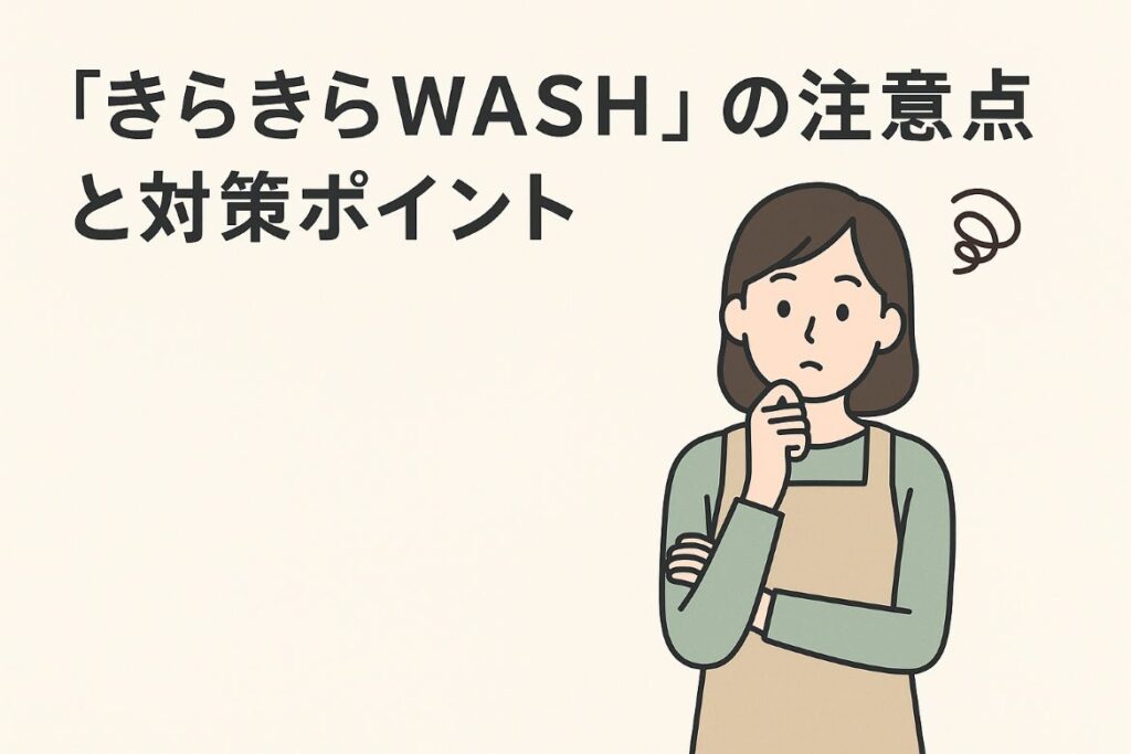 きらきらWASHの注意点と対策ポイントがわかる画像