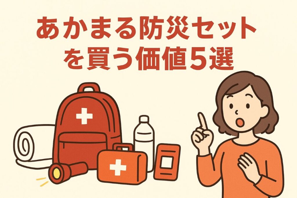あかまる防災セットを買う価値がわかる画像