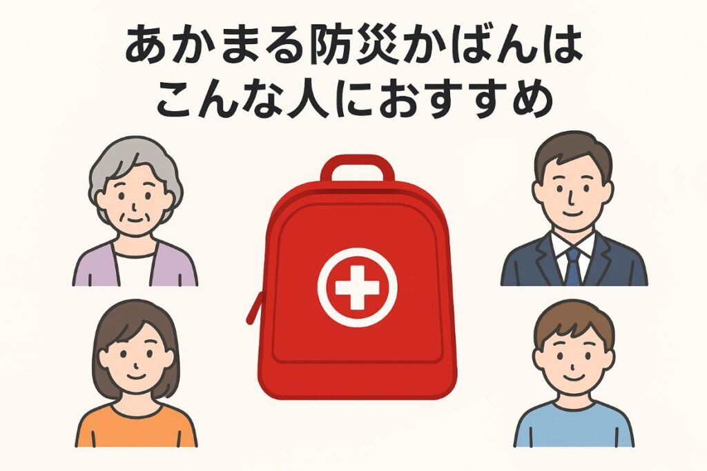 あかまる防災かばんがおすすめの人がわかる画像