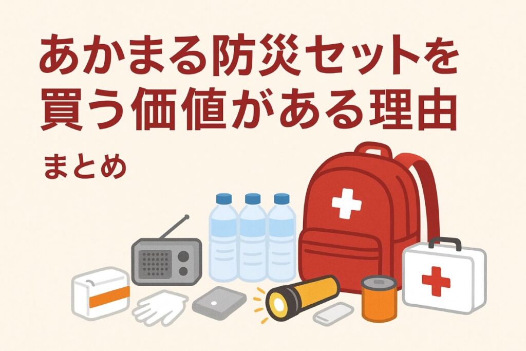 あかまる防災セットを買う価値がある理由のまとめ画像