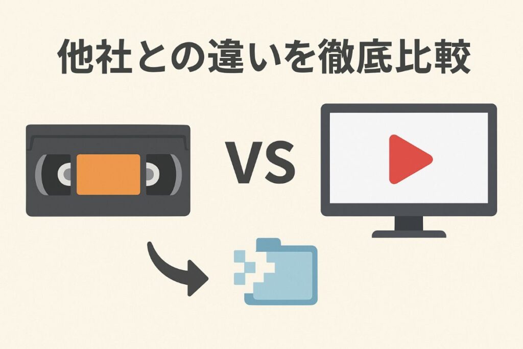 ダビングコピー革命と他社との違いを徹底比較がわかる画像