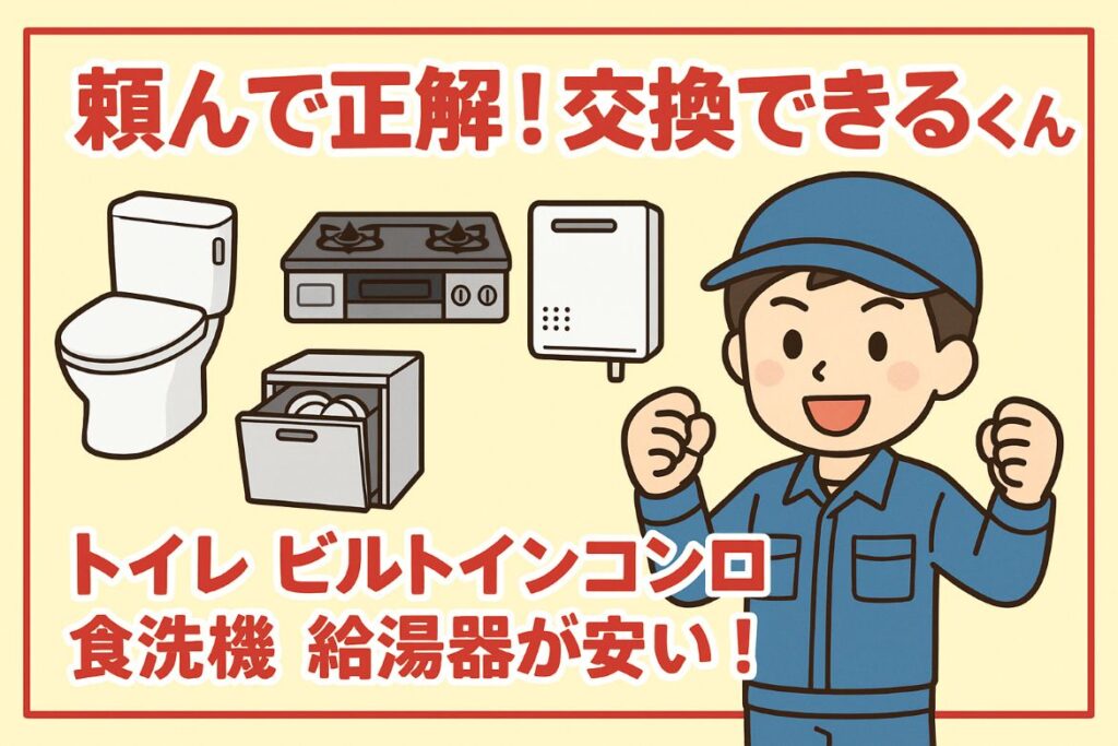 「頼んで正解!」交換できるくんがわかる画像