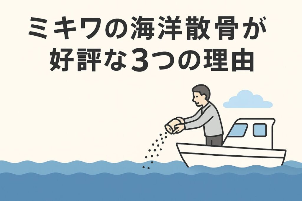 ミキワの海洋散骨が好評な3つの理由がわかる画像