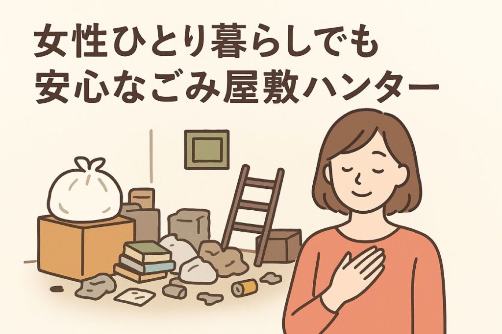 女性ひとり暮らしでも安心なことがわかる画像