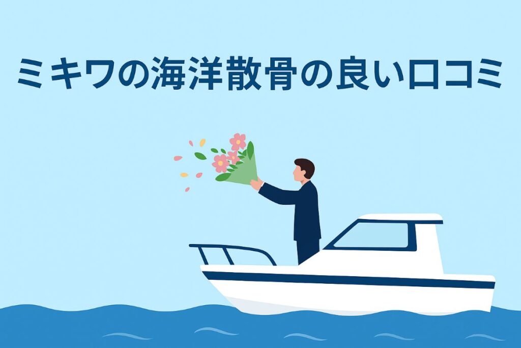 ミキワの海洋散骨の良い口コミがわかる画像