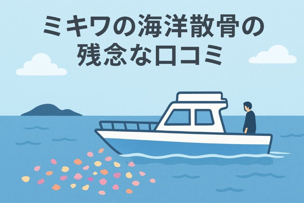 ミキワの海洋散骨の残念な口コミがわかる画像