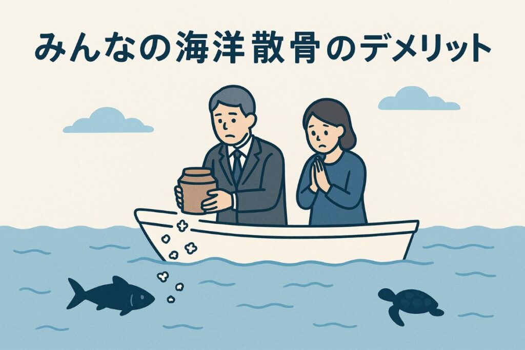 みんなの海洋散骨のデメリットがわかる画像