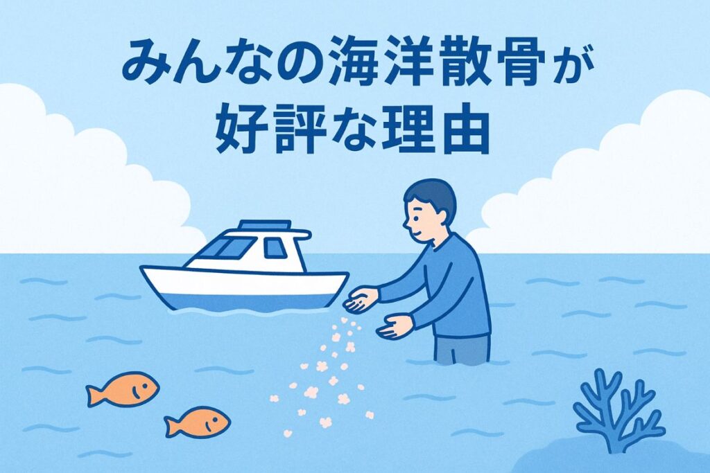 みんなの海洋散骨が好評な3つの理由がわかる画像